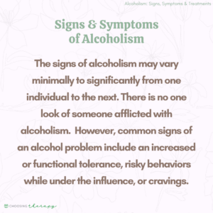 Alcoholism Signs & Symptoms