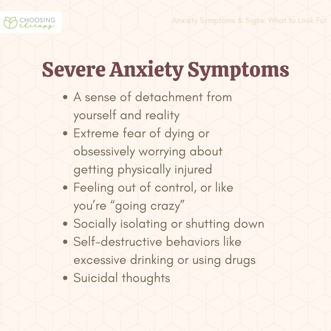 Anxiety Disorder Symptoms