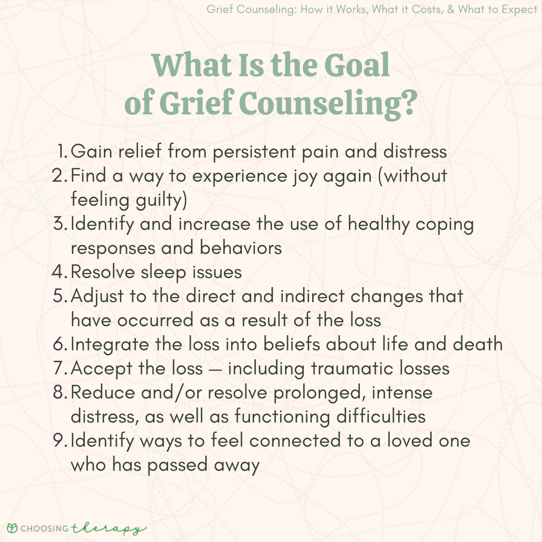 What is the Goal of Grief Counseling