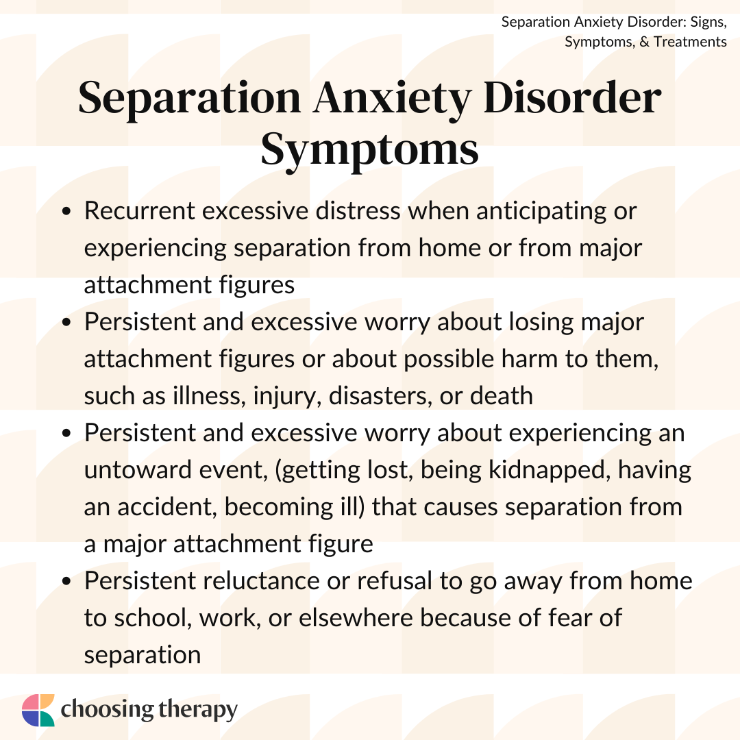 Cure separation on sale anxiety
