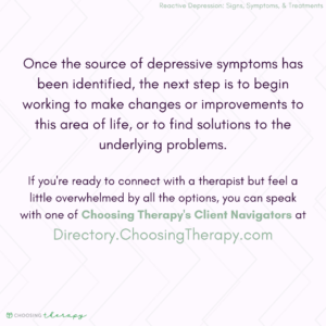 Reactive Depression: Finding the Source