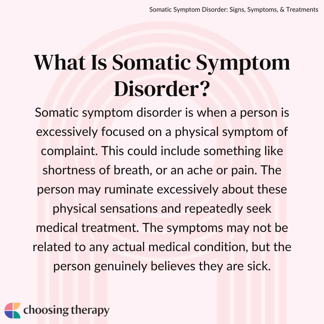 Somatic Symptom Disorder Signs Symptoms And Treatments