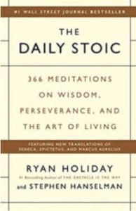 Cover of Book Titled The Daily Stoic by Ryan Holiday and Stephen Hanselman