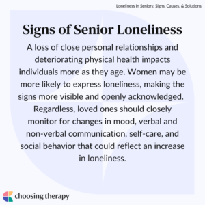 Signs of Loneliness in Seniors
