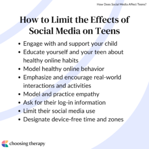 How to Limit the Effects of Social Media on Teens