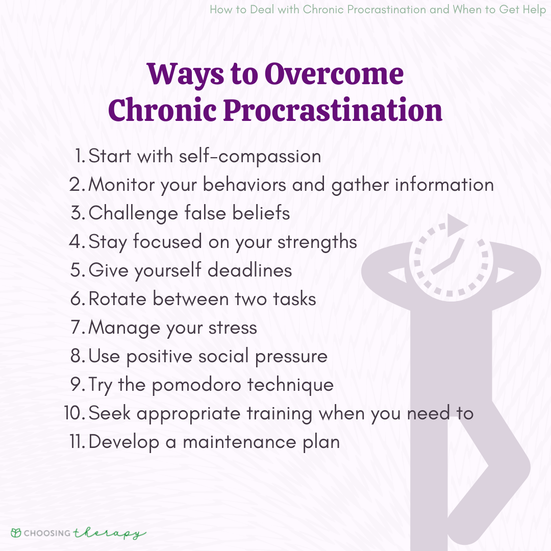 Ways to Overcome Chronic Procrastination
