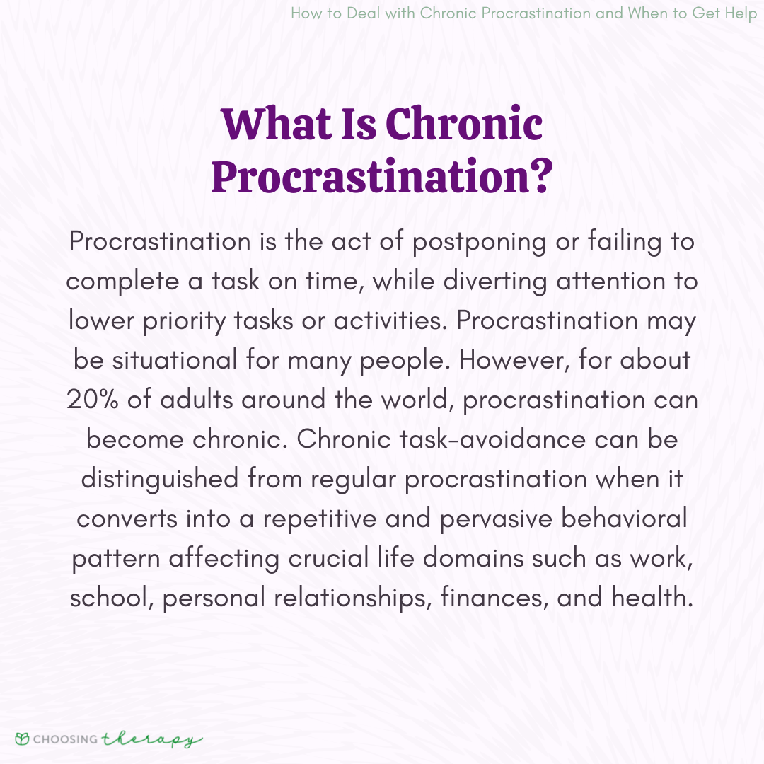 What Is Chronic Procrastination