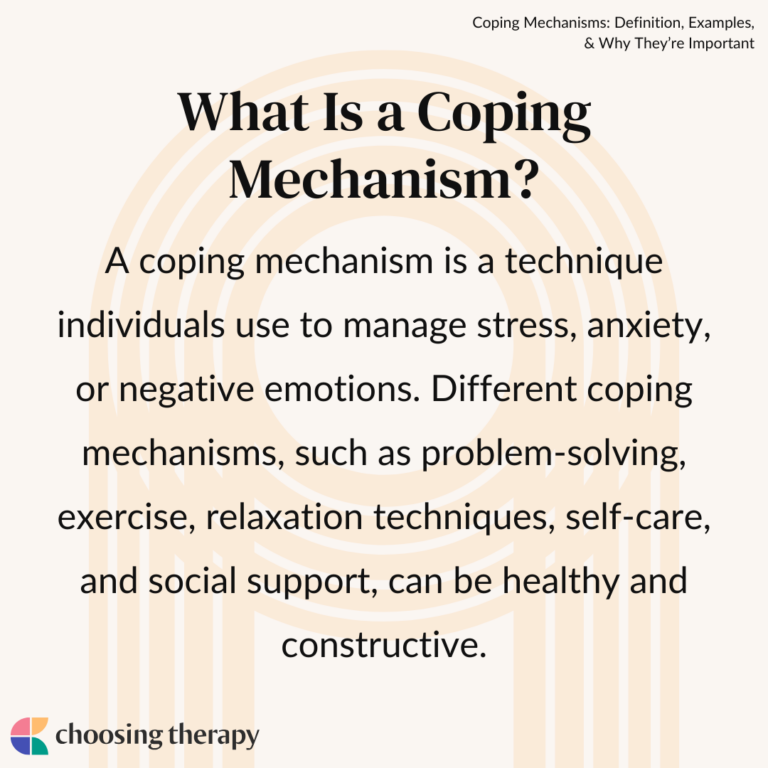 Coping mechanisms definition examples why they re important