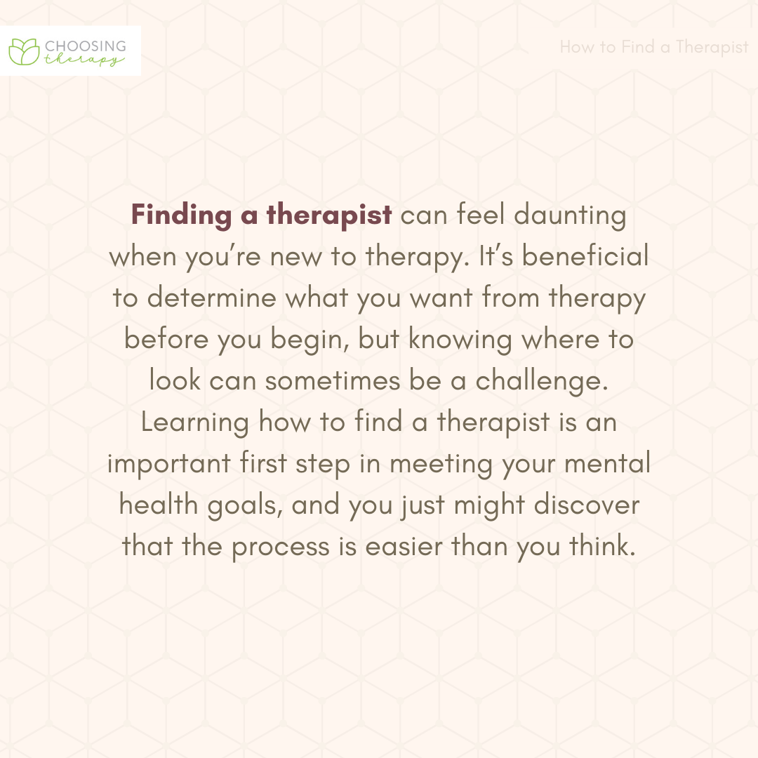 9 Ways to Find the Right Therapist