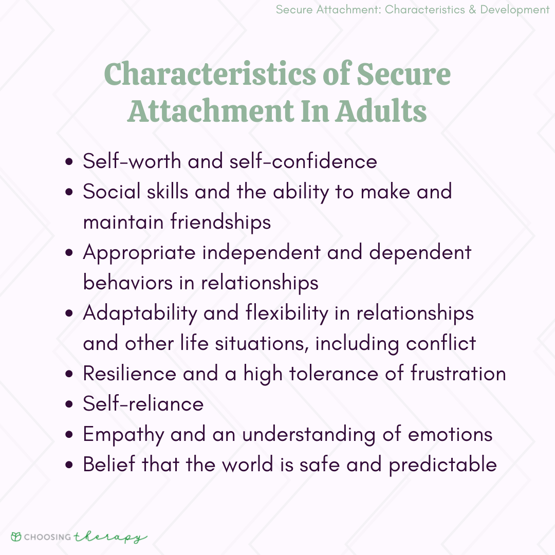Characteristics of Secure Attachment in Adults