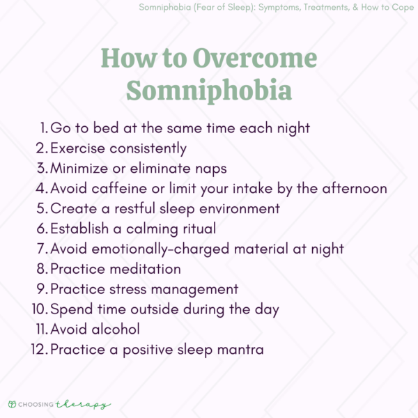 Somniphobia (Fear of Sleep) Symptoms, Treatments, & How to Cope