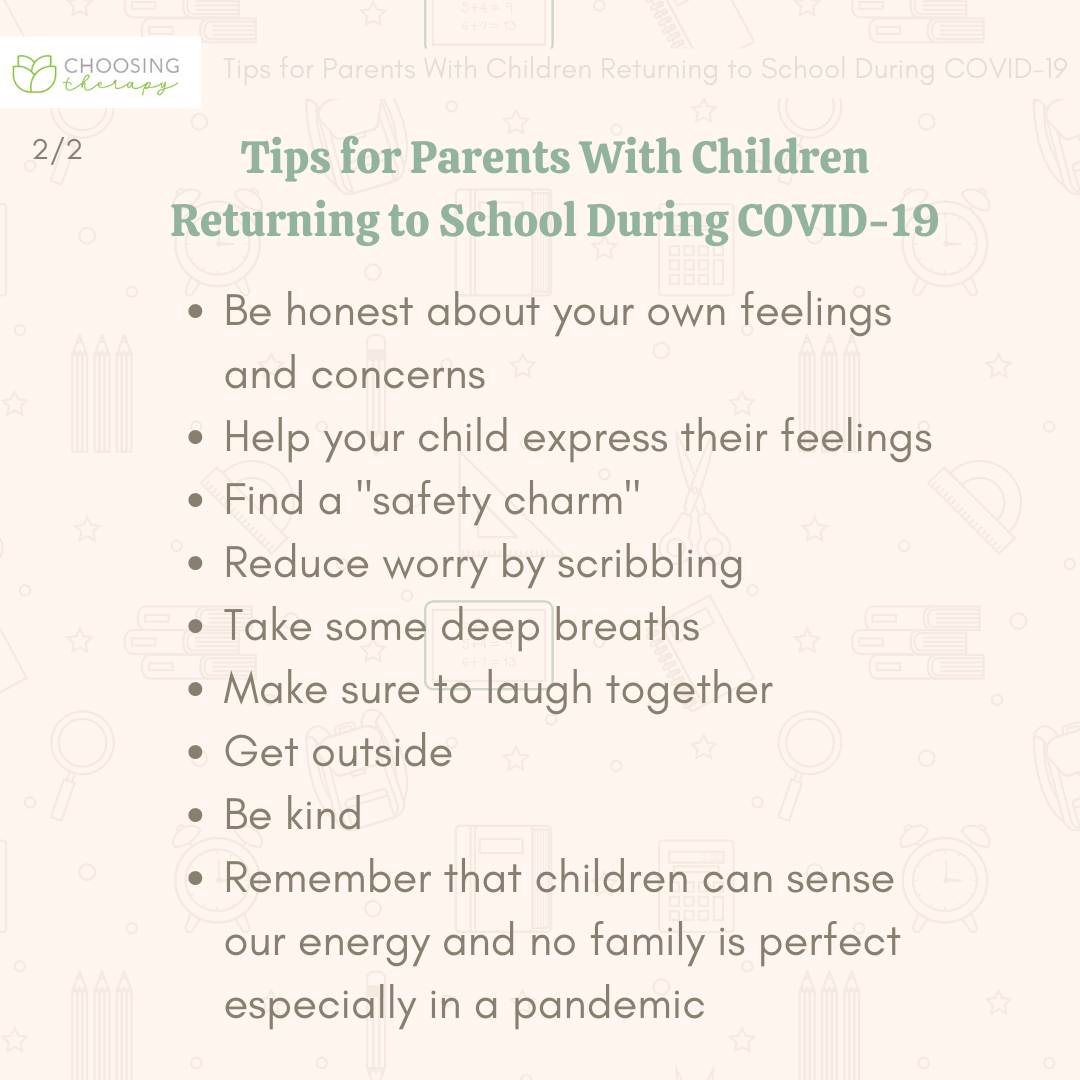 21 Tips for Parents With Children Returning to School During COVID-19 2
