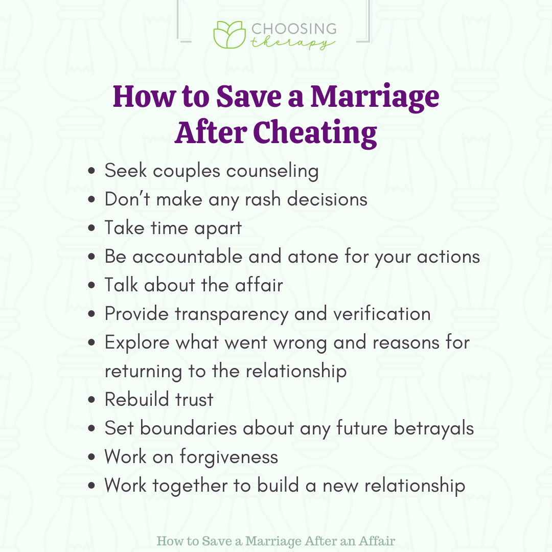 How to Save a Marriage After an Affair