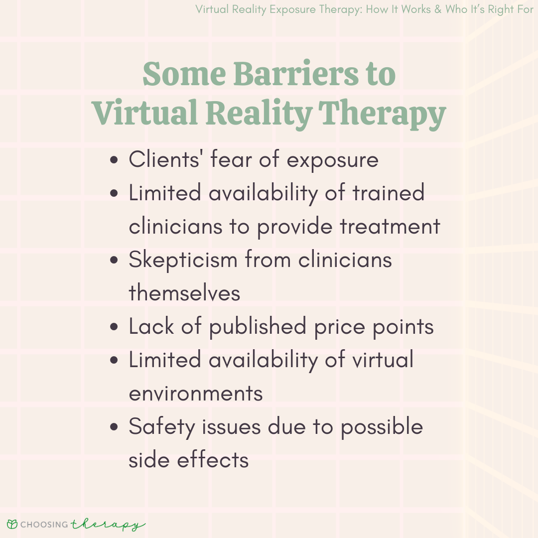 Barriers to Virtual Reality Therapy