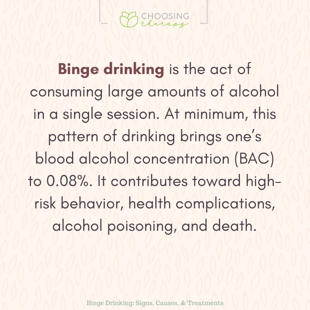Binge Drinking Signs, Causes, & Treatments Choosing Therapy
