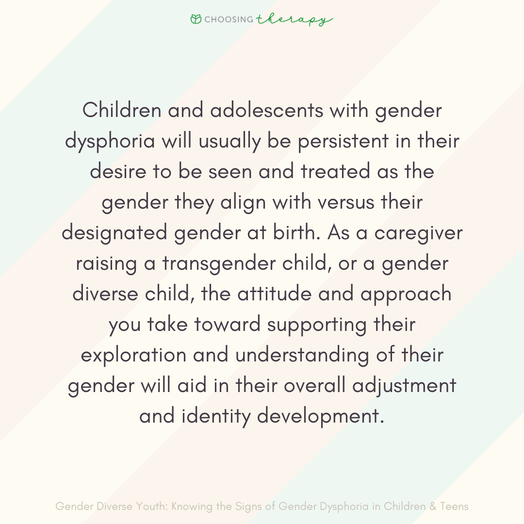Characteristics of Children and Adolescents with Gender Dysphoria