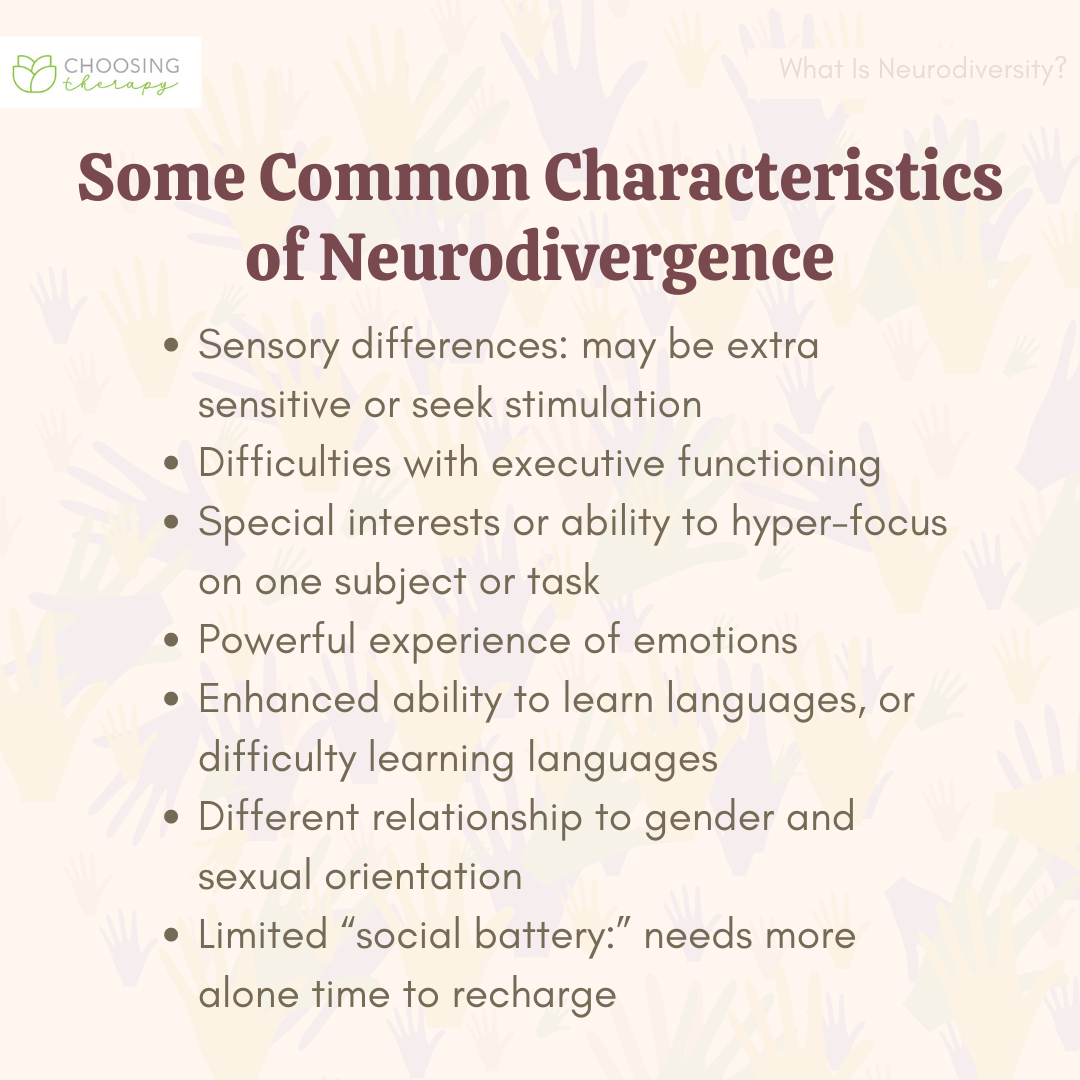 Characteristics of Neurodiversity