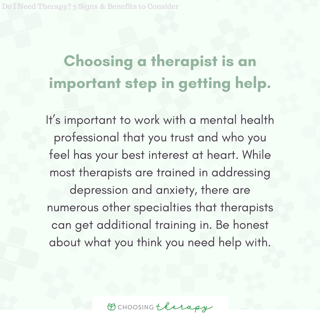 Choosing a Therapist You Can Trust