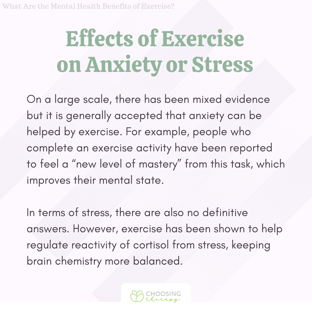 Effects of Exercise on Anxiety and Stress