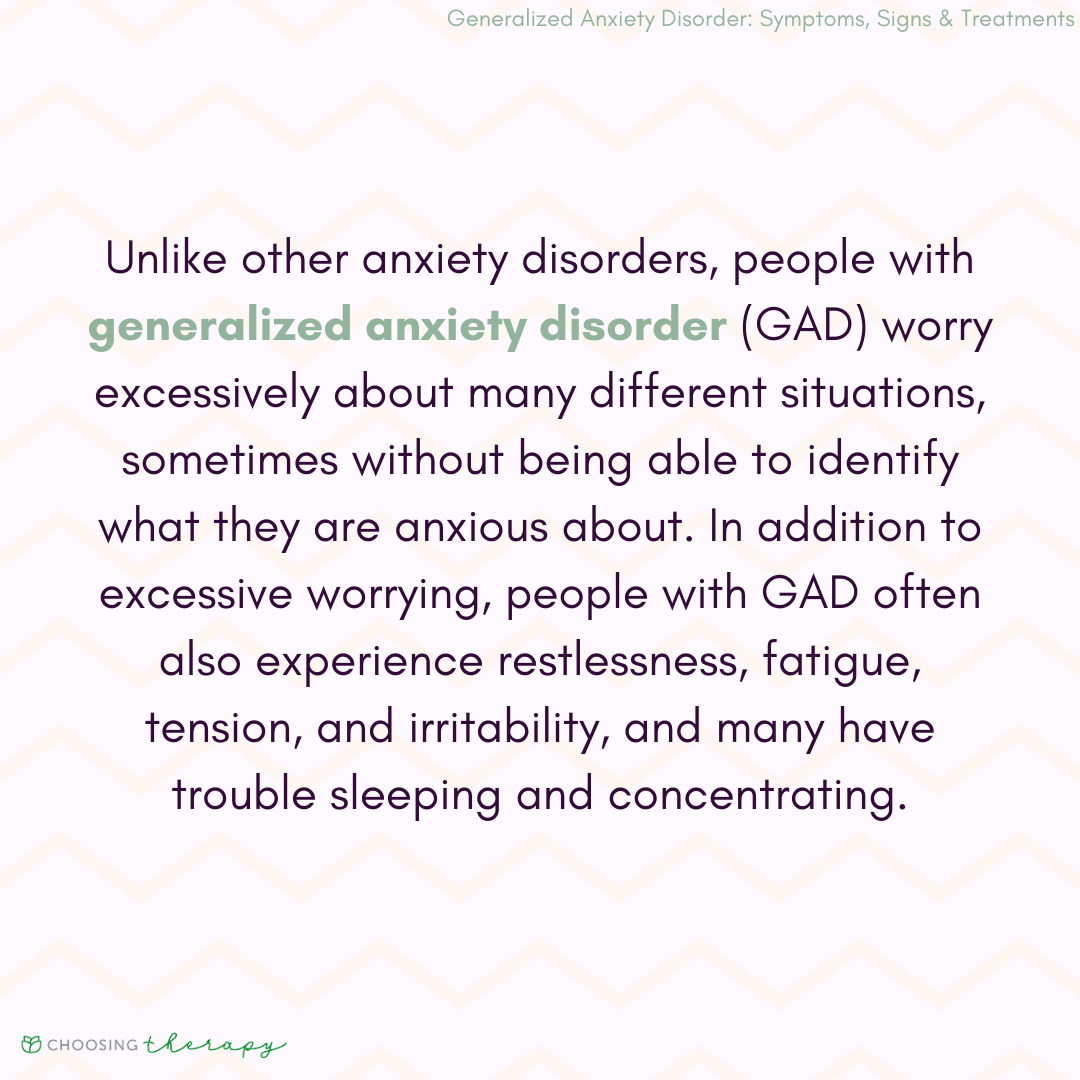 Generalized Anxiety Disorder Definition