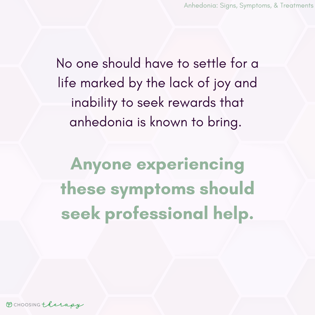 Getting Help for Anhedonia