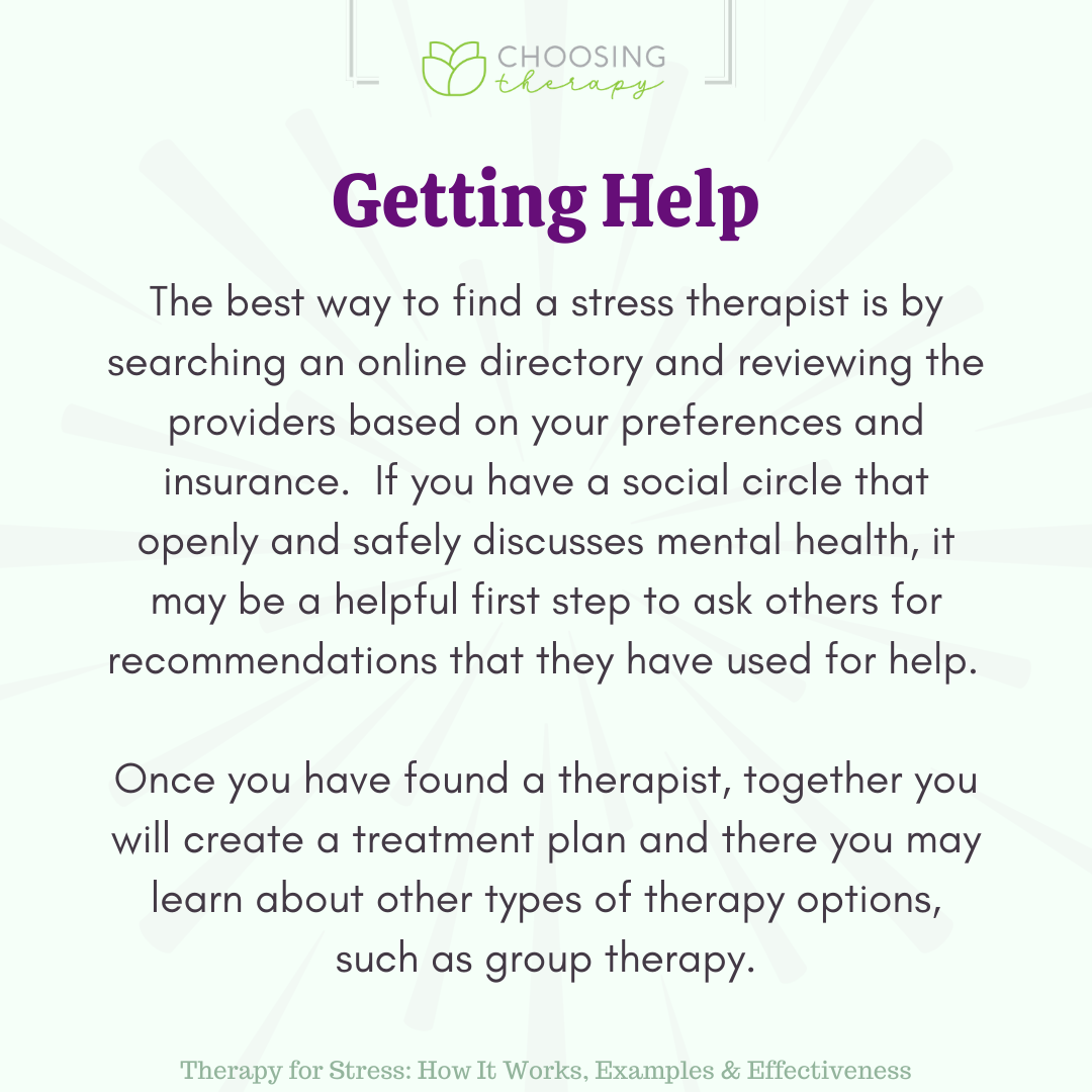 Getting Help in Finding a Stress Therapist