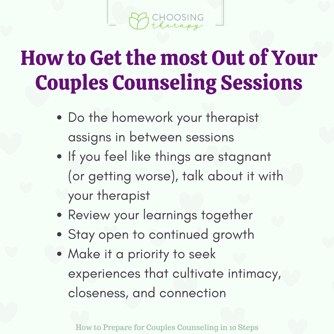 homework assignments for marriage counseling