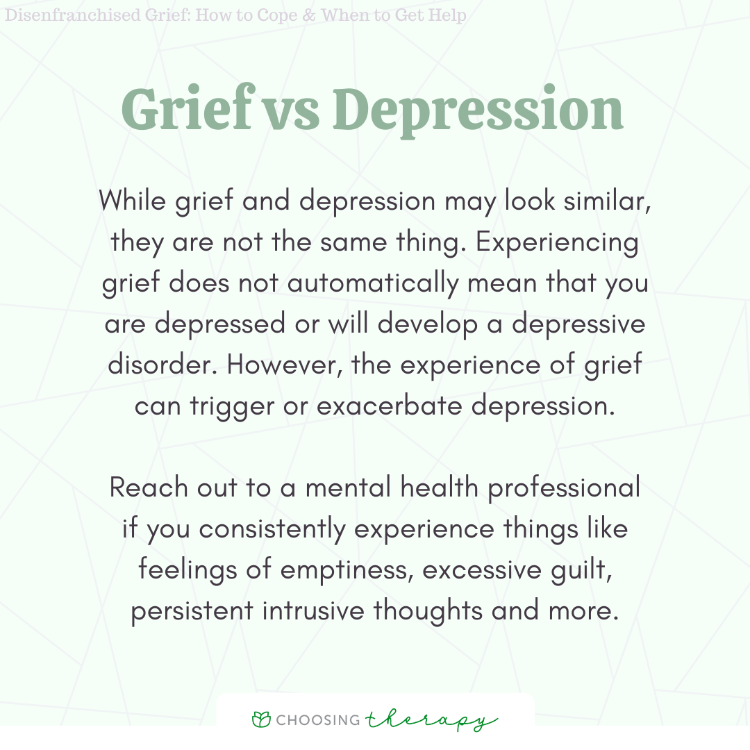 Grief Vs Depression