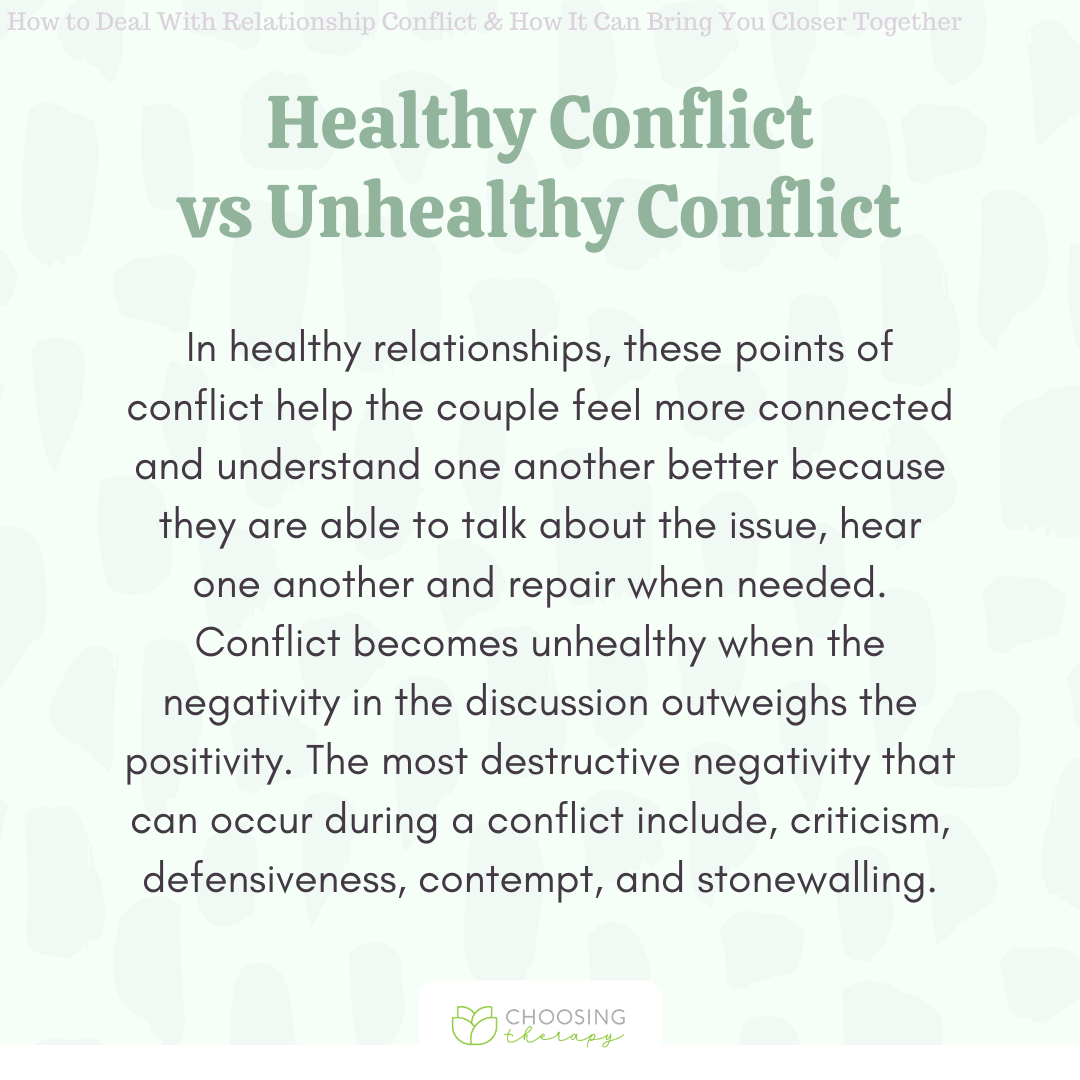 Healthy Conflict Vs Unhealthy Conflict