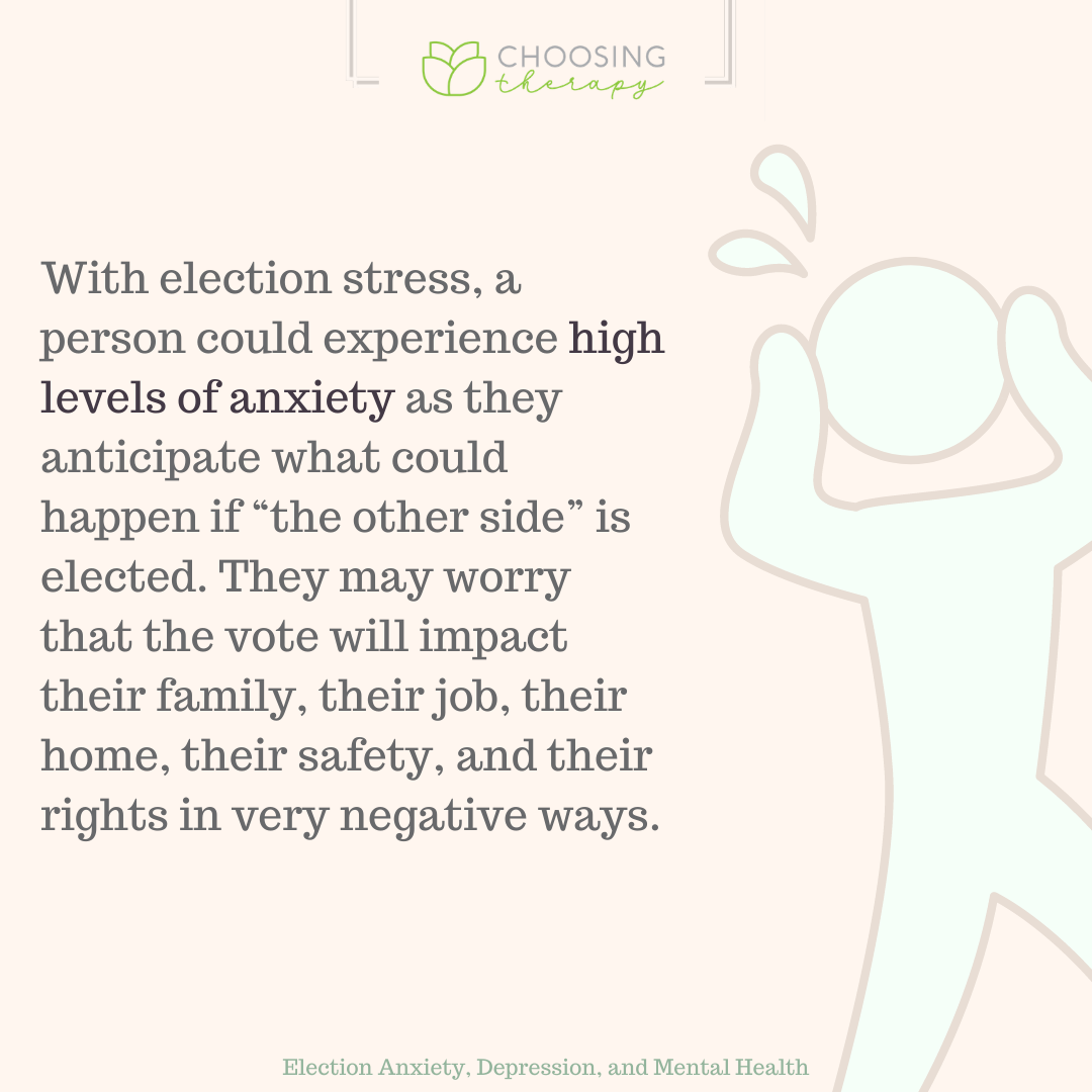 High Level of Anxiety Related to Election Stress