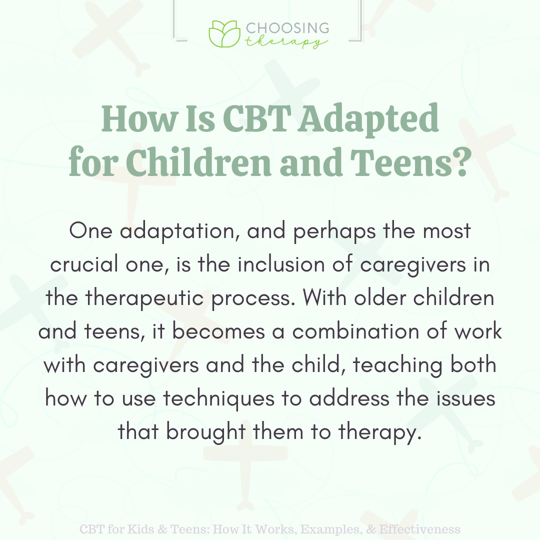 How is CBT Adapted for Children and Teens
