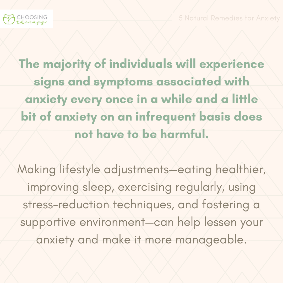 Making Lifestyle Adjustments to Lessen Anxiety