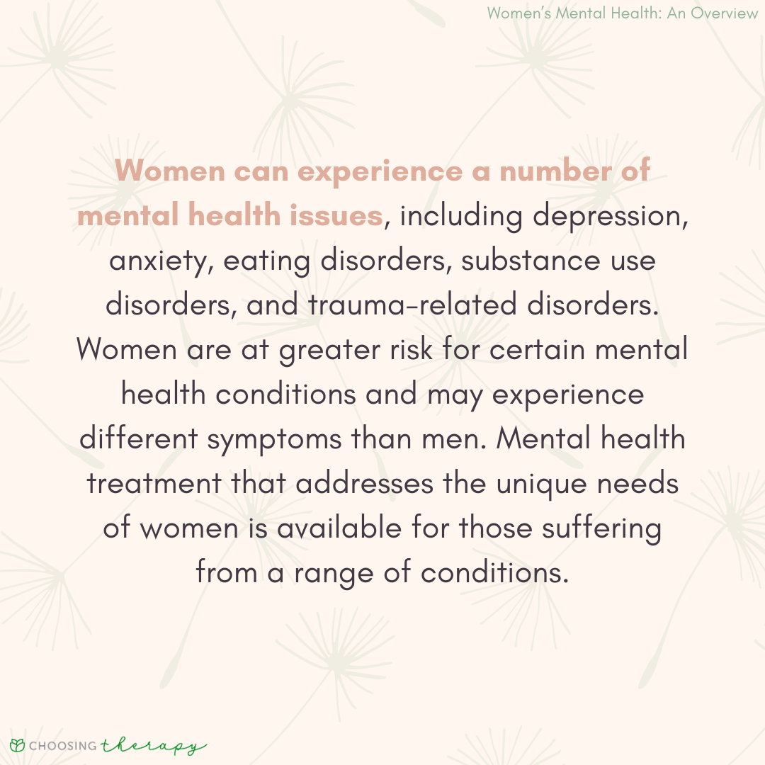 Mental Health Issues Among Women