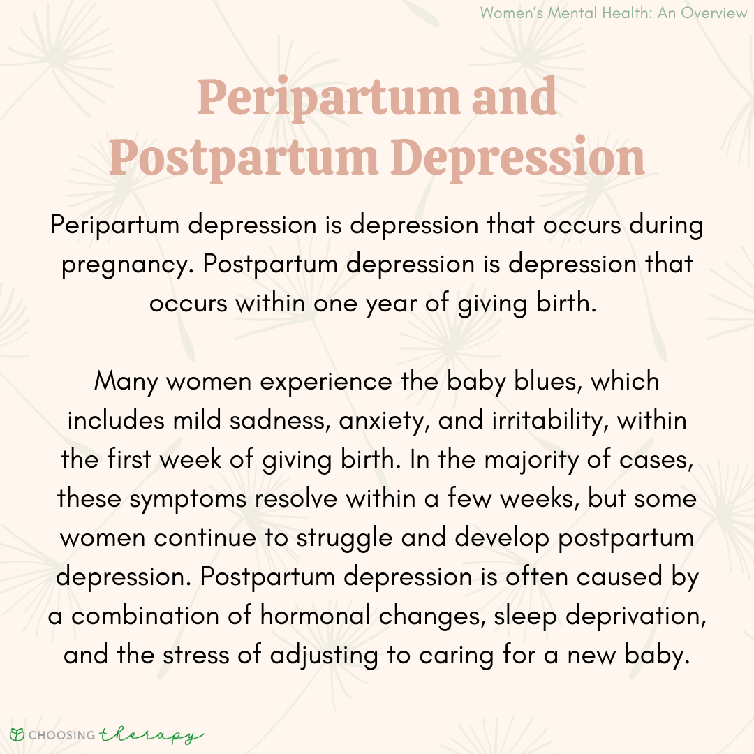 Peripartum and Postpartum Depression