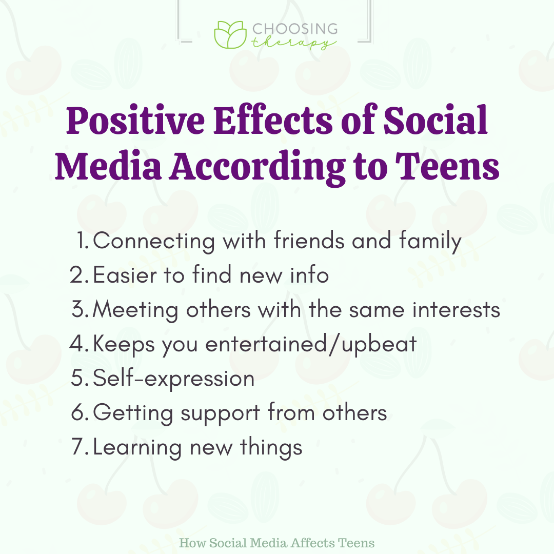 Positive Effects of Social Media According to Teens