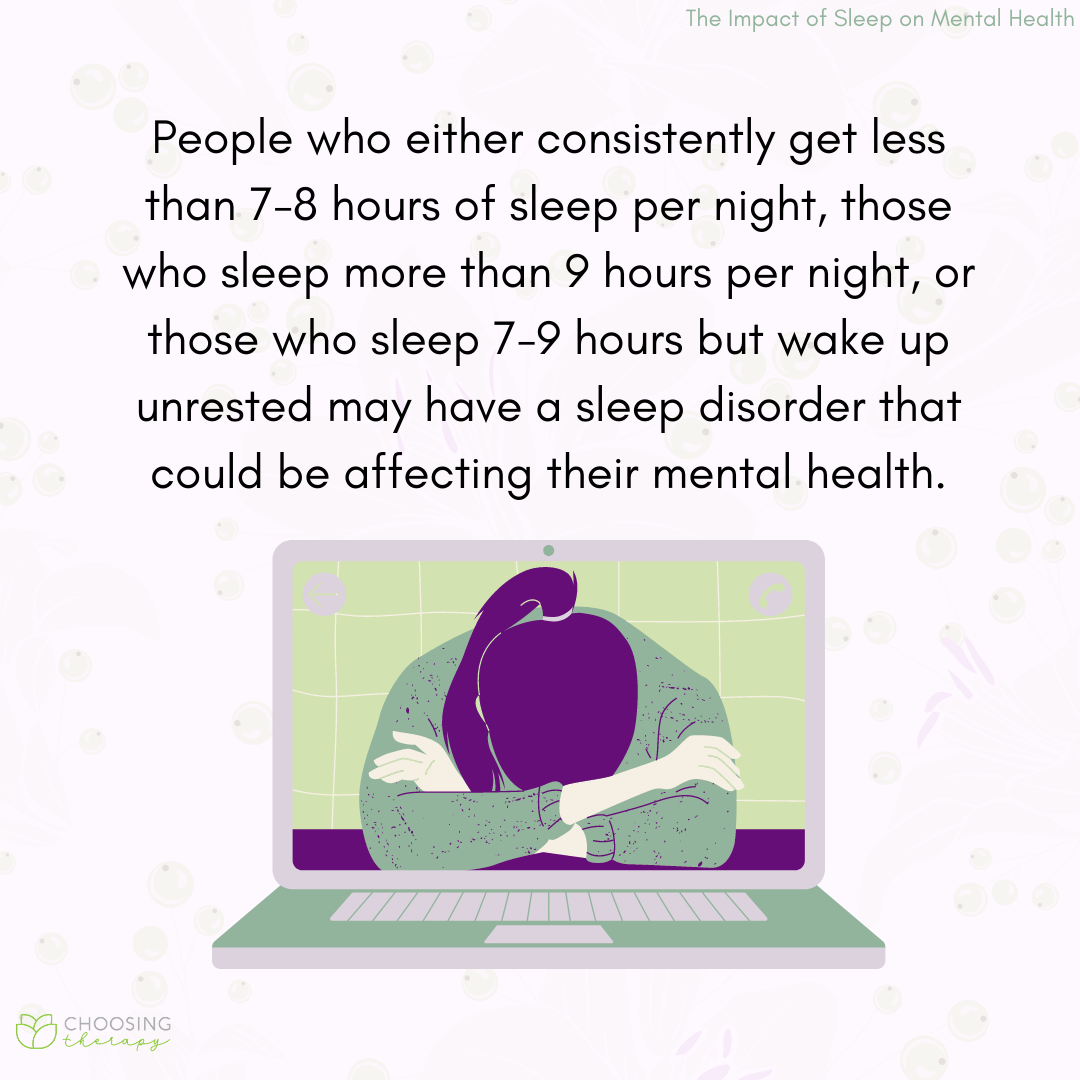 The Impact of Sleep on Mental Health Choosing Therapy