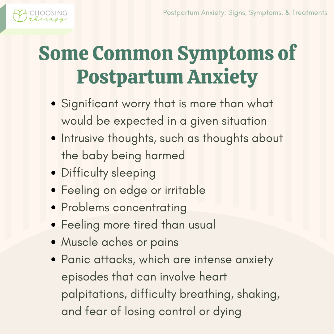 Symptoms of Postpartum Anxiety