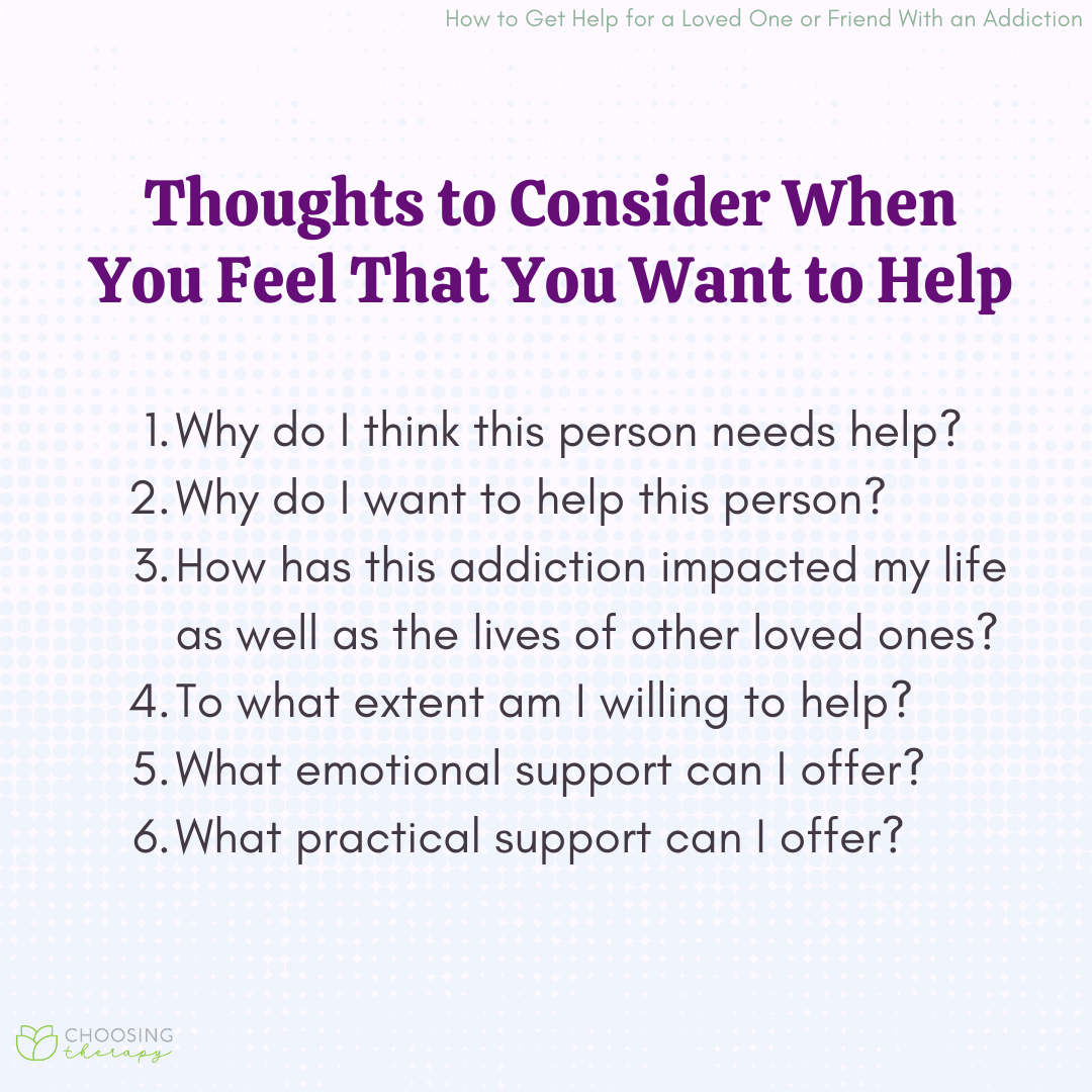Thoughts to Consider When Helping Someone Struggling with Addiction