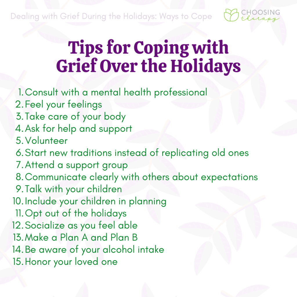 Dealing With Grief During the Holidays 28 Ways to Cope