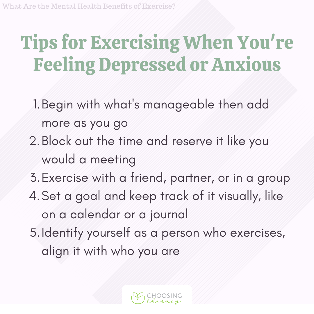 Tips for Exercising When You're Feeling Depressed or Anxious