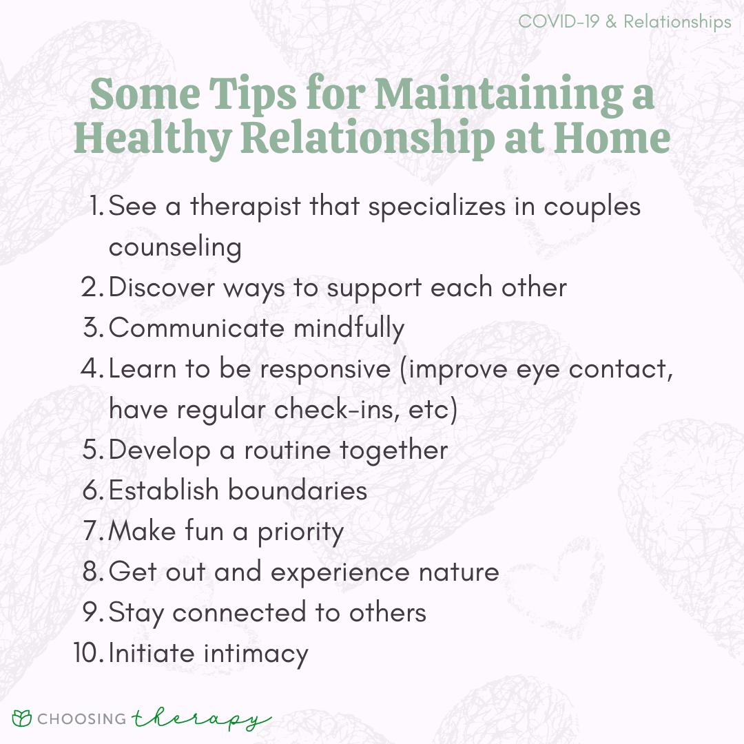 Tips for Maintaining a Healthy Relationship at Home
