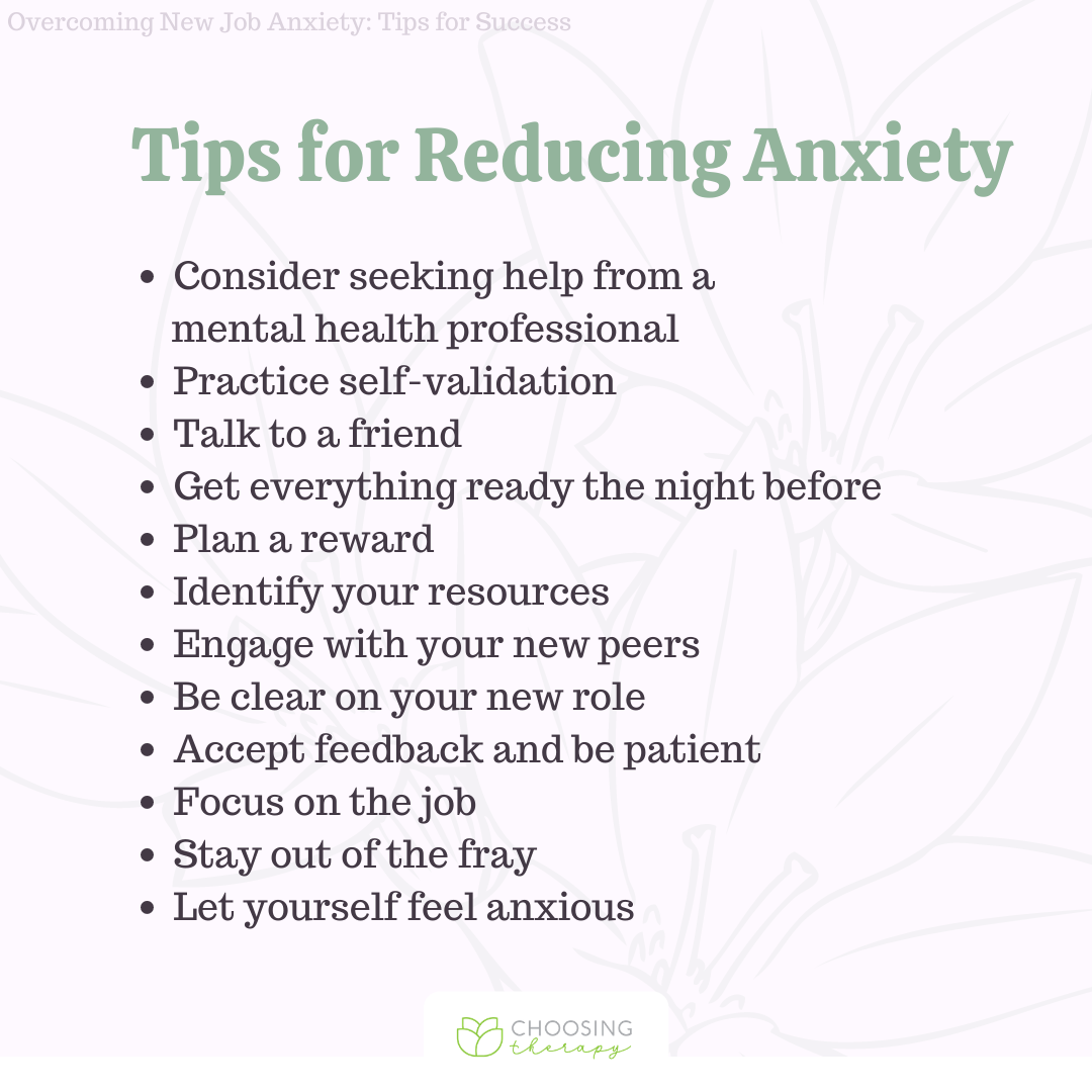 Tips for Reducing New Job Anxiety