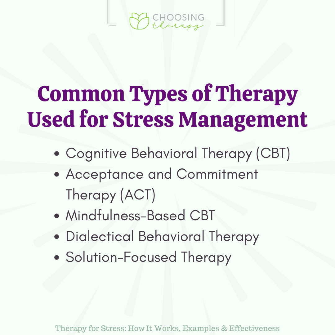 Types of Therapy for Stress Management