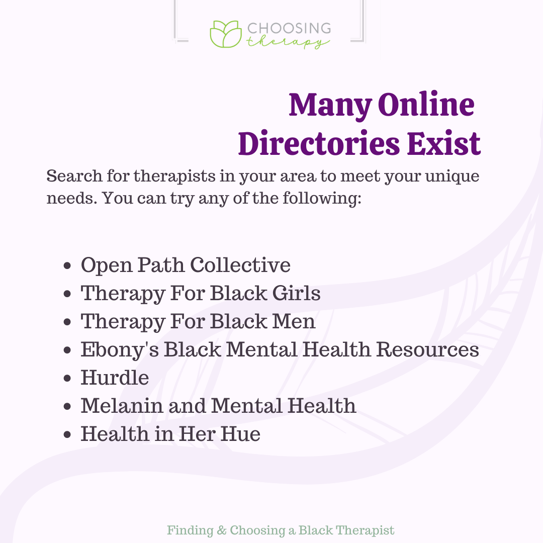 Using Online Directories to Find a Black Therapist