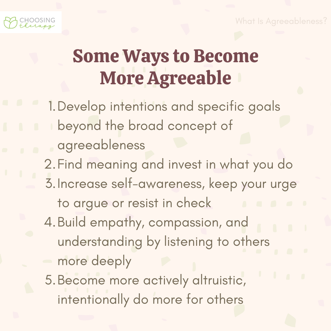 What Is Agreeableness? Choosing Therapy