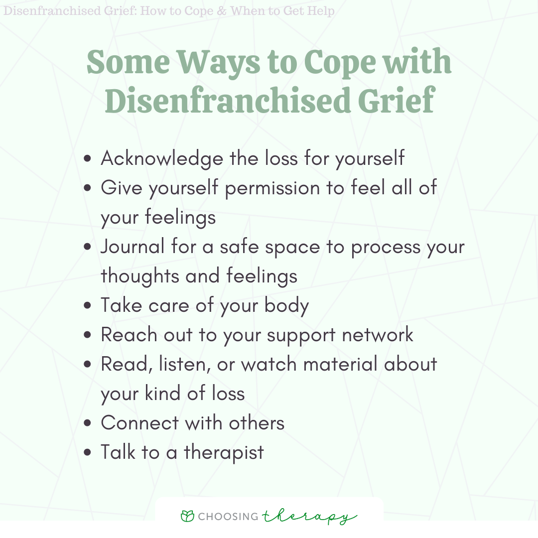 Ways to Cope with Disenfranchised Grief
