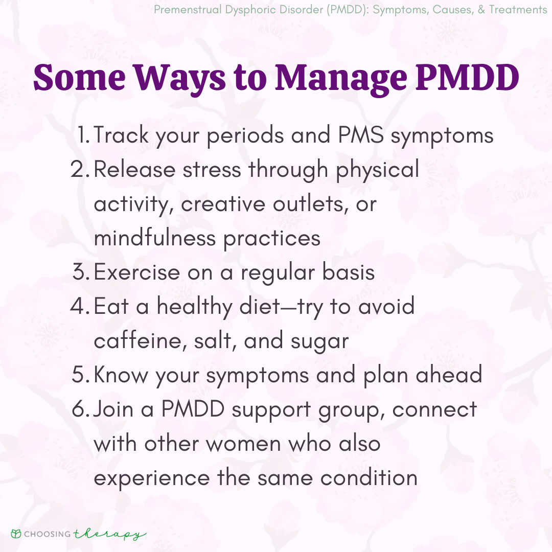 Ways to Manage Premenstrual Dysphoric Disorder (PMDD)