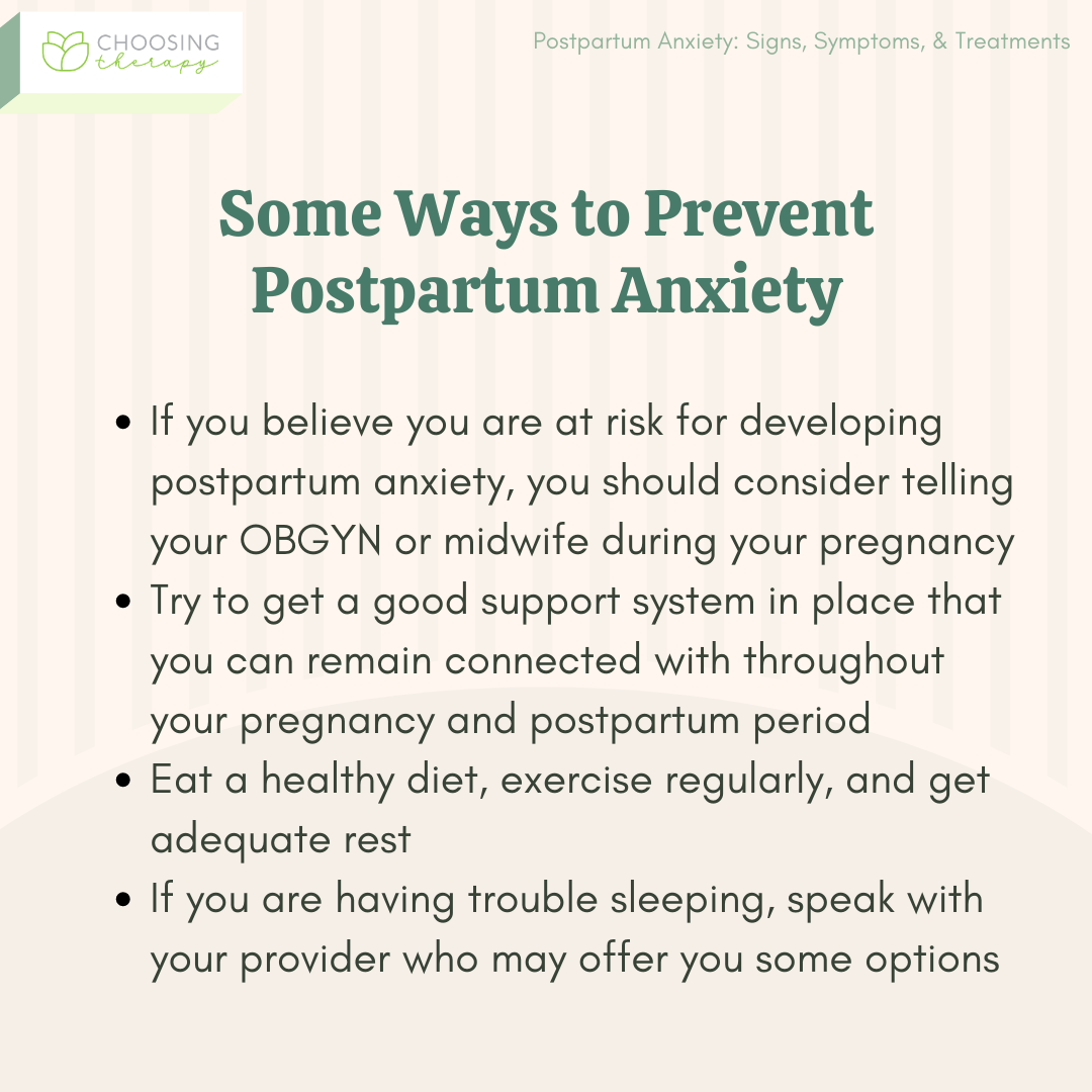 Ways to Prevent Postpartum Anxiety