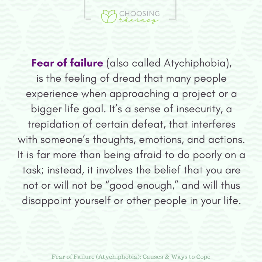 Fear of Failure Causes & 10 Ways to Cope With Atychiphobia