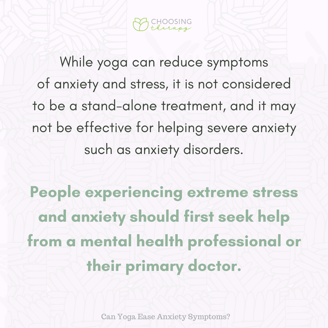 Yoga not for Severe Anxiety